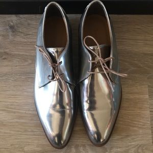 Everlane E2 Shine Modern Oxford in Silver Shine
